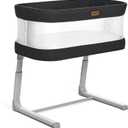 Electric Bassinet Baby Bassinets Bedside Sleeper, Auto Rocking Bassinet with Comfy Mattress for Newborn, Portable Bassinets Crib for Infant, Adjustable Height, Breathable Mesh