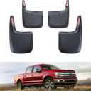 Kiwi Master Mud Flaps for 2015-2020 Ford F-150 (Without Fender Flares), Heavy Duty Mud Guards, Front & Rear Splash Guards, No Drill, 4 Pcs Set