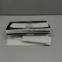 LAUCHUH Serving Platters, 10” Porcelain Serving Tray Sushi Plates Rectangular Platters for Halloween Gifts, Sushi, Dessert Cake, Appetizers, Meat, Microwave and Dishwasher Safe, Set of 4, Black