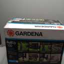 GARDENA Retractable Garden Hose Reel - 100 Feet - Auto Retract Hose Reel with 180 Swivel Wall Mount - Heavy Duty - Integrated Spray Nozzle - 08055