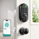 IRONZON Keyless Entry Door Lock Deadbolt with Knob Set Smart Door Knob with Keypad, Digital Auto-Locking Deadbolt, Easy Installation Electronic Entry Lock for Front Door