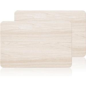 2 Pack Stone Bath Mat for Bathroom|Diatomaceous Earth Bath Mat|Quick Dry Water Absorbing Bath Stone Mat Large|Non-Slip Bathroom Shower Rug|Easy to Clean (2416'', Wood Grain, Square)