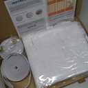 Reinforced Cat Screen Door, Fits Door Size 30''x 80'', Thickened Cat Resistant Mesh Screen Door for Living Room, Kitchen, Bedroom, Cat Proof Screen with Zipper Closure (U-Type, White)