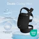Momcozy Breathable Mesh Baby Carrier, Ergonomic and Lightweight Infant Carrier for 7-45lbs with Enhanced Lumbar Support, All Day Comfort for Hands-Free Parenting, Air Mesh-Black