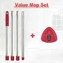 Mop Handle for Ocedar, Mop Handle for O Cedar, Spin Mop Replacement Handle for O Cedar, 4-Section Spin Mop Handles and Base for Ocedar, 30" to 58" Mop Stick Pole Handle and Base for Ocedar Spin Mop