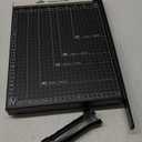 ISDIR 12-Inch Guillotine Paper Cutter, 12 Sheet Capacity, Blade Lock & Magnetic Guide, Heavy-Duty Metal Base for Precision Cutting of Cardstock, Photos, and Crafts - Ideal for Home & Office