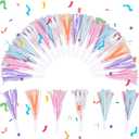 36 Pcs Party Blowers Noisemakers, Glitter Fringed Metallic Noise Makers for Birthday Celebrations Graduation Events Sporting Gatherings Festive Party Favors Supplies