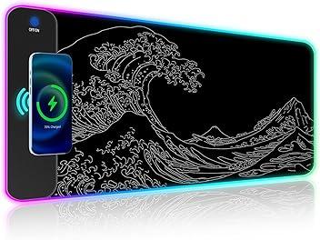 Large Gaming Mouse PadLong Mousepad, Extended XL Office Desk Mat, Long Full Desk PadStitched Edges & Anti-Slip Rubber BaseDesk Pad for Keyboard and MouseDesk Accessories Supplies31.5 x 11.8 inch 