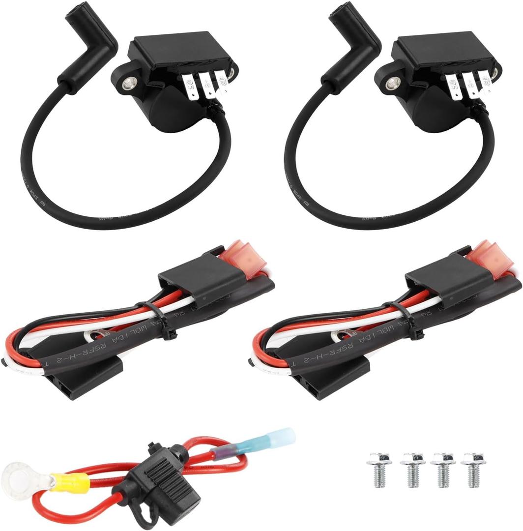 HQPASFY 2 Pack Ignition Coil Module 24-584-89-S Compatible with Kohler CH740 / CV740 / SV735 / SV740 / GT1554 Engines Replaces 24-755-172-S, 24-755-173-S, 24-584-90-S