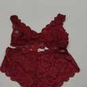 Avidlove Plus Size Lingerie Set for Women Sexy Lace Halter Bralette High Waist Panty Set, Size: 20 Plus