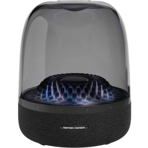 Harman Kardon Aura Studio 4 - Bluetooth Home Speaker - Superior Sound Performance - 5 Diamond-Effect Lighting Themes - Made with Recycled Materials,  Black, 100 watts