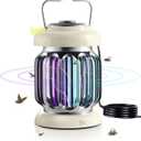 Hybrid Spectrum, Dusk-to-Dawn Bug Zapper Outdoor Bug Zapper Indoor Bug Zapper Mosquito Repellent Outdoor Patio Mosquito Zapper Fly Zapper Fruit Fly Trap for Indoors Killer with Light Sensor