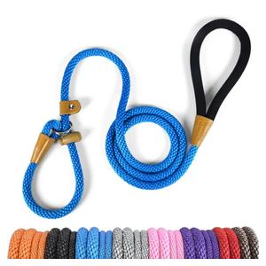 lynxking Dog Leash Slip Lead 5 6 8 FT Dog Training Leash Strong Heavy Duty Braided No Pull Training Lead Leashes for Small Medium Large Dogs, One Size
