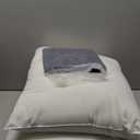 DOWNCOOL Luxury Full Body Pillow Insert with Fiber Cover - Ultra Soft Body Pillow for Sleeping - Breathable Long Bed Pillow Insert, 20"x54"(Blue, with Cover)