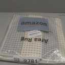 Sungea Blue and Cream Striped Rugs 2'x3', Washable Hand Woven Front Door Rug, Outdoor Welcome Mat Foldable Front Door Mats for Entryway Outside Home Entrance Farmhouse