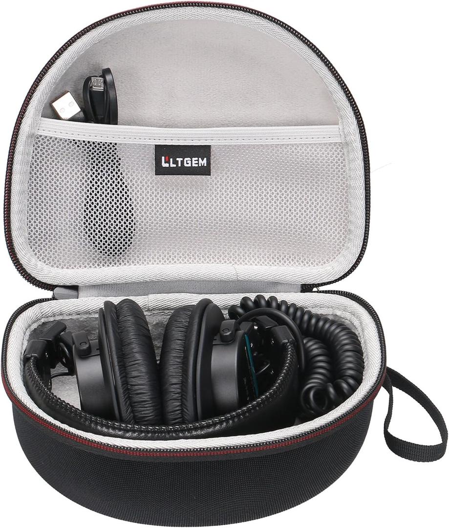 LTGEM Case Compatible with Sony MDR7506 Professional Large Diaphragm Headphone, Black+Grey(Case Only)