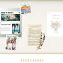 An&He Bulletin Board 24 x 36 Inches, Linen Pin Board with Sawtooth Hangers & 10 Push Pins, Wall Mounted Cork Notice Board for Office, Home, School, Classroom, Gold