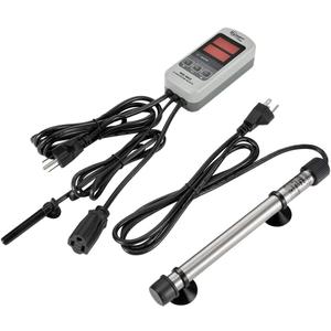 hygger 100W Titanium Aquarium Heater for Salt Water and Fresh Water, Digital Submersible Heater with External IC Thermostat Controller and Thermometer, for Fish Tank 10-25 Gallon