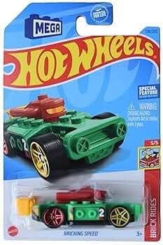 Hot Wheels Bricking Speed, Brick Rides 5/5 [Green] 128/250