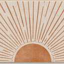 DOTAIN Boho Mid-Century Sun Doormat Door Mats Rug Decor,Rustic Sunshine Door Mats for Farmhouse Home Entryway Front Door Porch Outdoor Indoor Entrance Decorations(17x30inch) (Multi Color)