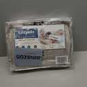 CozyLux Queen Comforter Set Oatmeal Seersucker 7 Pieces Bed in a Bag Queen Comforter Set with Sheets Luxury Soft Bedding Set with Down Alternative Comforter, Sheets, Pillowcases & Shams for All Season