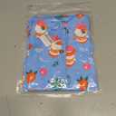 Men's Hawaiian Shirt Funky Blue Beach Printed Tropical Beach Shirt Casual Button Down Short Sleeve Floral Shirts Tops (XXXL)