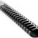 HOUYEE 2 Inch Plastic Binding Comb 19 Ring, 450 Sheet Capacity, Letter Size Black Comb Binding Spines (10 Pack)