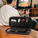 GLDRAM Black Carrying Case for Nintendo Switch 2 (2025), Durable Hard Shell Protective Travel Bag with Expanded Accessory Compartment & Game Cartridge Case Portable Storage Pouch for Nintendo Switch 2