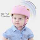 Baby Head Protector Helmet for Walking Crawling Toddler Anti-Collision Head Cushion Breathable Soft Adjustable Protective Hat Helmet Safety Cushion for Running Walking Protector