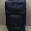 Softside Expandable Luggage with 4 Spinner Wheels, Durable Checked-Luggage Suitcase (Blue, 29-Inch)