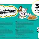Temptations Pate in Gravy Adult Wet Cat Food Tasty Chicken Entree, Seafood Medley, Backyard Cookout, and Catnip Fever, 3.5 oz. Trays (36 Count, Pack of 1) (EXP 01/31/28)