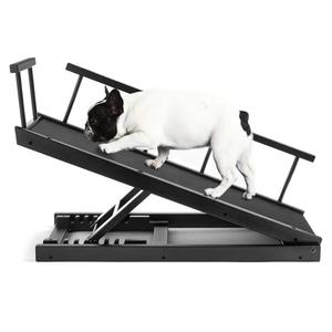 Chasing Tails Dog Ramp for Bed - Pet Ramp for Small/Large Dogs, Paw Ramp for Dogs and Cats, Adjustable Height from 10 to 20 Inches - Sturdy, with Side Rails for Additional Safety