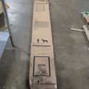 PetSafe Sliding Glass Pet Door - No-Cut DIY Install Doggy Door for Renters - Aluminum Frame - Adjustable Height 75 7/8" to 80 11/16" - Ideal for Medium Dogs Up to 40 lb - Black