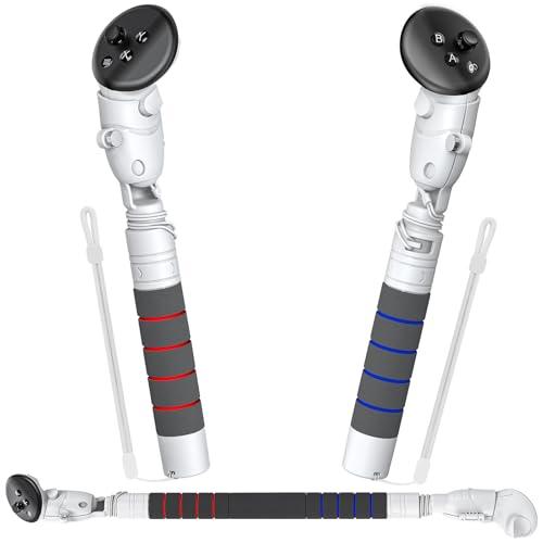 4-in-1 Gorilla Tag Long Arms for Meta Quest 3S/for Oculus Quest 3/2/Pro/Rift S Controller, Kinwin Long Arm Extenders for Quest Accessories, VR Handle Attachments for Beat Saber/Gorilla Tag/Golf Club Game