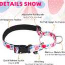 KOOLTAIL Martingale Collar for Dogs for Small Medium Large Dogs, Soft Padded Nylon No Pull Dog Collar with Buckle, Adjustable No Slip Heavy Duty Durable Puppy Training Collar for Boys Girls, Pink S