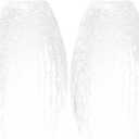 GO&SO 2 Pack Oval Clear Crackle Glass Lamp Shade Replacement,4"W x 7.8"H, 1.57" Fitter, Mini Lamp Shade Pendant Light Shade,High Transmittance for Wall Sconces/Chandelier/Kitchen Island Light