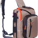 Kylebooker Fly Fishing Sling Pack Fishing Tackle Storage Shoulder Bag (Khaki)