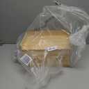 Wisuce Bamboo Desk Organizer, Mini Desktop Drawer Tabletop Storage Organization Box for Office Home Toiletries Supplies Vanity, No Assembly Required (3 Drawer with Shelf)