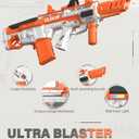 YaGee Blaster with 10k Round, Ideal, Family Backyard Fun, Winter Indoor/Outdoor Team Game, Over 14+, Orange