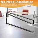 Tumbler Lid Organizer 2 Pack Tumbler Lid Storage Hook Up to 20 Lids, Space Saving Cup Lid Holders Under Cabinet Tumbler Lid Hanger for Kitchen Storage, Horizontal Paper Towel Hanger (Black) (2 Pack, Black)