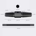 2 x Screw Extractor-Damaged Water Pipe Removal Tool With 1/2 Inch and 3/4 Inch Valve Faucet,Easy Out Stripped Screw Damaged Bolt Extractor Removal Tool for Damaged Screw