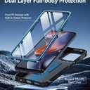 FNTCASE for Moto-G 2026/2025 Case: for Motorola Moto G Play 2026 5G Military Grade Drop Proof Protection Cover with Kickstand | Matte Textured Rugged Shockproof TPU | Protective Phone Case Blue