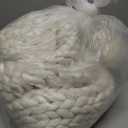 MLMGUO Chunky Knit Blanket Hand Made Merino Wool Throw Boho Bedroom Sofa Home Decor Giant Yarn(Ivory White 40"x60")