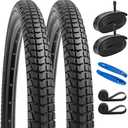 YUNSCM 2-PCS 29" Bike Tires 29x1.95/50-622 and 29" Heavy Duty Bike Tubes with 2 Rim Strips Compatible with 29 x 1.9 29 x 1.95 29 x 2.0 Bike Bicycle Tires and Tubes (Y-920)