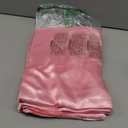 TURSTIN 4 Packs Pink Satin Tablecloth 102 x 58 Inch Overlay Satin Table Cover Rectangle Bright Silk Tablecloth Smooth Fabric Table Decoration for Wedding Banquet Party Events