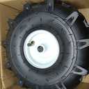 GICOOL 11x4.00-4 Tiller Tire & Wheel 3/4" Axle, 2PK for Craftsman Troy-Bilt
4-Ply 3-1/8" Centered Hub, Fits Rototiller Garden Tiller Cultivator Trencher Trailer, for Earthquake MTD Champion Cub Cadet