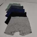 Natural Feeling Men's Underwear Covered Waistband Boxer Briefs, Multipack 5 Pack L