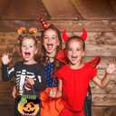 FEPITO 4Pcs Unisex Adult Halloween Pumpkin Costume Funny Halloween Costumes Orange Pumpkin Cosplay Party Clothes