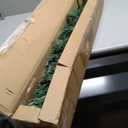 4 ft. Pre-Lit Fiber Optic Artificial PVC Christmas Tree with Metal Stand Holiday