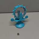 Interactive Cat Food Treats Dispenser Toy for Indoor Cats, 360 Rotating Windmill Suction Cup Toys for Small Pet, Puzzle Original Slow Dog Feeder Snack Distribution & Exercise Wheel Toy (Lake Blue)